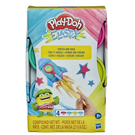 Play - Doh. Набір пластиліну Elastix Ракета, 4 кольори(5010993728046)