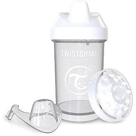 Twistshake. Чашка-непроливайка 300 мл, белая (24896)