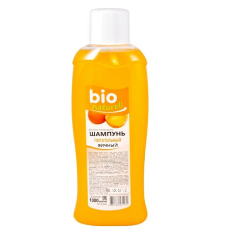 Bio naturell. Шампунь для волос  Яичный 1000м (4820168431272)