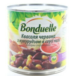 Bonduelle. Красная фасоль с кукурузой в соусе чили 430гр (3083680495882)