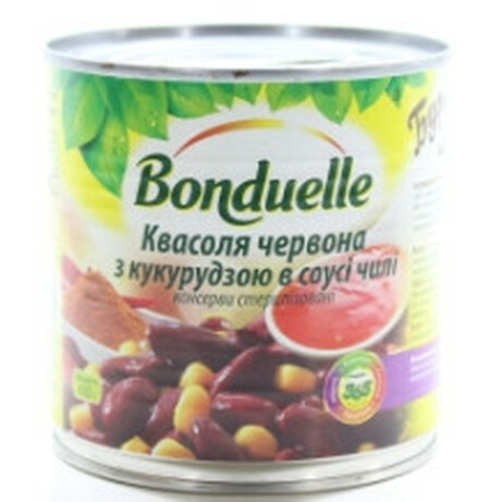 Bonduelle. Красная фасоль с кукурузой в соусе чили 430гр(3083680495882)