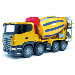 BRUDER. Бетоновоз Bruder Scania R - series, жовтий, 58 см арт.25114(035549)