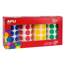 Apli Kids. Набір стрічок з кольоровими наклейками, 20 мм, 4 шт.(8410782137931)