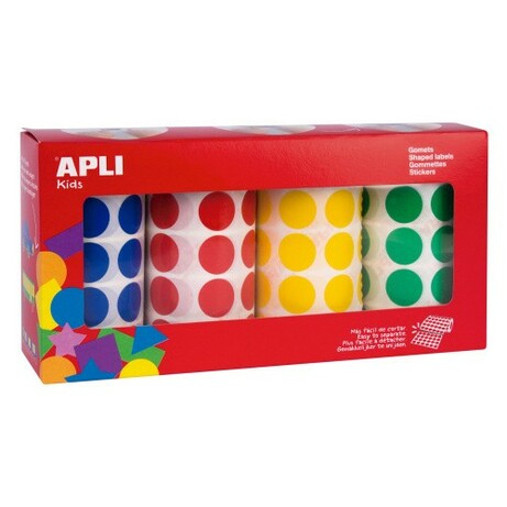 Apli Kids. Набор лент с цветными наклейками, 20 мм, 4 шт. (8410782137931)