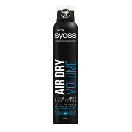 Syoss. Спрей-дымка для волос Air Dry Volume 200 мл (4015100201178)