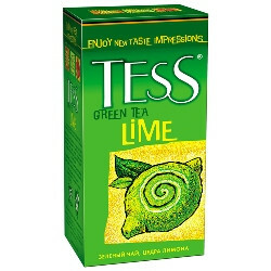 Tess. Чай зеленый Tess Lime в пакетиках 25шт * 1.5 г (4820022863034)