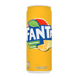 Fanta. Напиток c лимонным соком 0,33л жел.б (5449000273192)