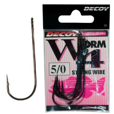 Decoy.  Гачок Worm4 Strong Wire №1.0(9 шт в уп) (3 шт в уп) (1562.02.56)