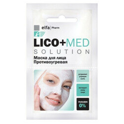 Elfa Pharm. Маска для обличчя Lico+Med противоугревая 20мл   (4823015933318)