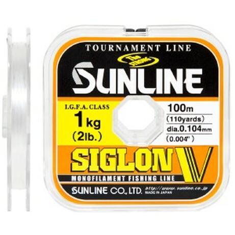Sunline . Леска Siglon V 100m №0.4/0.104mm 1.0kg (1658.04.95)