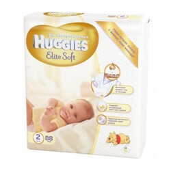 Подгузники Huggies Elite Soft Newborn 2 (4-6 кг) MEGA PACK, 82 шт. (533810)
