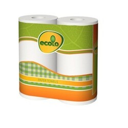 Ecolo. Бумажные полотенца, 2 рулона (747210)