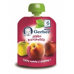 Gerber. Пюре "Яблуко і персик", 90 г(507081)