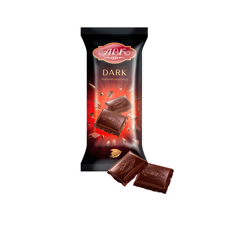АВК. Шоколад черный 57% какао 90 гр (4823085722539)