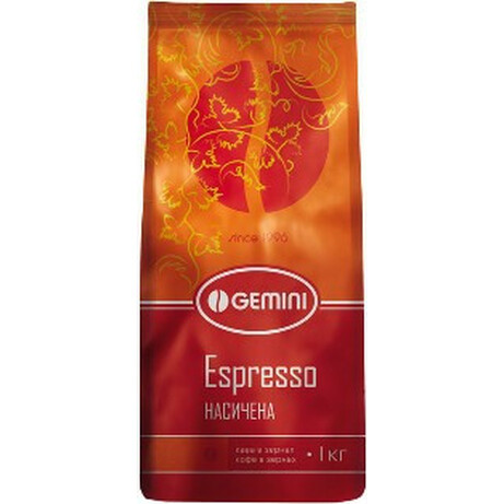Gemini.  Кава зерно Espresso Grains натуральний 1кг(4820156430973)