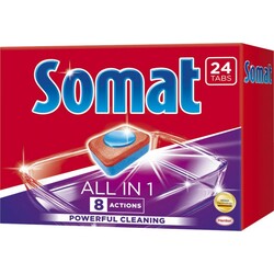 Somat. Пігулки для посудомийної машини Somat All in 1 24 шт(9000101347814)