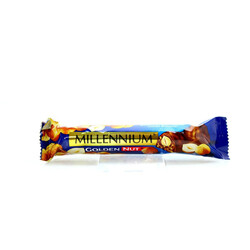Millennium. Шоколад молочный Golden Nut с цел.орехом 40г (4820075504274)