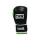 Thor. Перчатки боксерские TYPHOON 10oz  PU (черно-зелено-белые) (7201802712105)