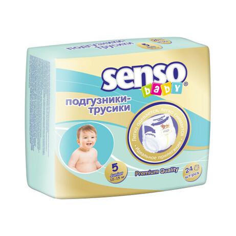 Senso Baby. Підгузники-трусики JUNIOR 5(12-15 кг) 24 шт(4810703074200)