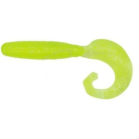 Reins . Силікон FAT G - TAIL GRUB 4" 129 Glow chart silver 10 шт(1552.06.35)