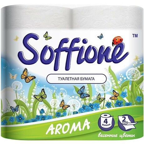 Soffione. Ароматизированная туалетная бумага Aroma Spring Morning (833155)