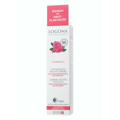 Logona. Био-Крем для лица ночной для сухой кожи «Роза», 30мл (4017645038998)