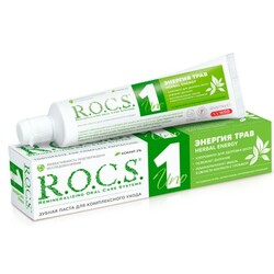 ROCS UNO Herbal Energy Енергія трав зубна паста 74 р.(472399)