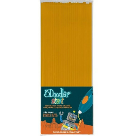 3Doodler Start. Набір стержнів для 3D-ручки 3Doodler Start(жовтий, 24 шт) (3DS - ECO04 - YELLOW - 24)