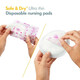 Medela. Прокладки Medela Одноразовые ультратонкие Disposable nursing pads Safe & Dry 30 шт  (7612367