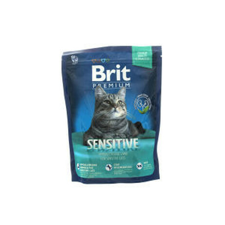 Brit. Premium Sensitive Сухой корм для кошек с чувствительным пищеварением  300г (8595602513185)