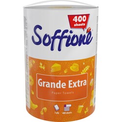Soffione. ПБумажные рушника Grande Extra 400 листів 1 рулон(4820003836057)