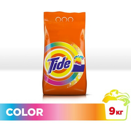 Tide. Пральний порошок  Автомат Color, 9кг   (5410076454693)
