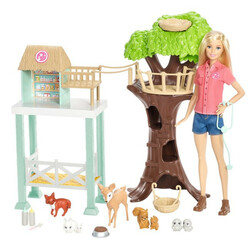 Fisher Price. Игровой набор с куклой Barbie "Центр ухода за животными" (FCP78)