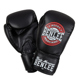 Benlee Rocky Marciano. Рукавички боксерські PRESSURE 10oz -PU-чорно-червоно-білі(4250819114443)