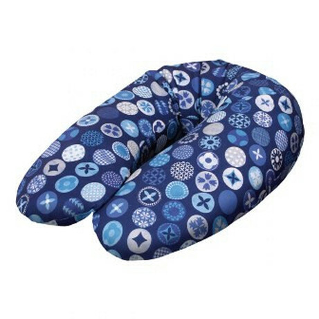 Ceba. Подушка для кормления Ceba Baby Multi Circles blue трикотаж   (8971096)