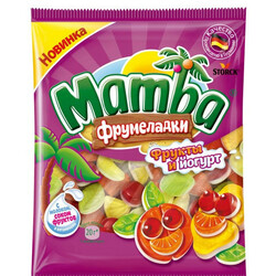 Mamba. Жевательные конфеты Фрукты и Йогурт 72 г(4014400922912)