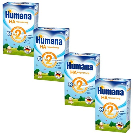 Humana. Смесь НА 2, 4х500 гр.(4шт.) (763297-4)