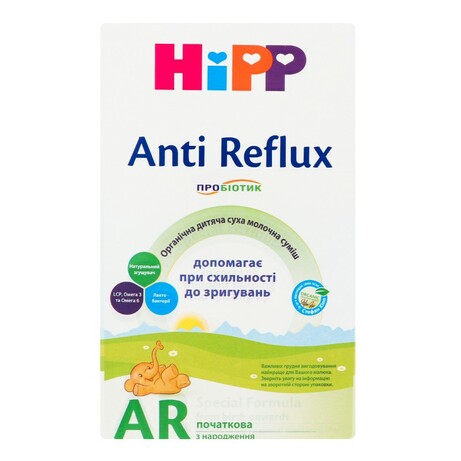 Hipp.  Органічна молочна суміш Hipp Anti - Reflux при схильності до відрижок, 300г. (90623001394