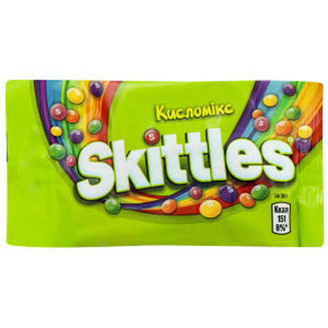 Skittles. Жевательные драже Кисломикс 95г(4009900517287)