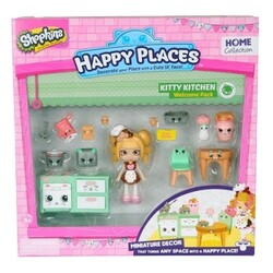 Happy Places. Игровой набор с куклой HAPPY PLACES S1 – КУХНЯ КОКО КУККИ (кукла, 13 петкинсов, 2 плат