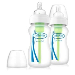 Dr. Brown's. Детская бутылочка для кормления с широким горлышком, 270 мл, 2 шт. (WB92005-ESX)