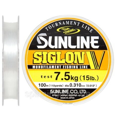 Sunline . Волосінь Siglon V 100m №3.5/0.31mm 7.5kg(1658.04.05)
