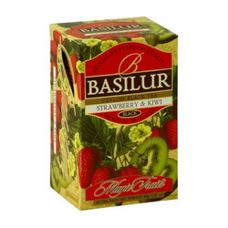 Basilur. Чай черный Basilur Magic Fruits с киви и клубникой 20*2г в уп (4792252002074)