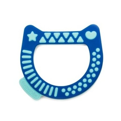 Suavinex. Прорезыватель Котик, синій(2900000000599)