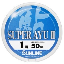 Sunline . Волосінь Super Ayu II 50м HG №1 0.165мм 1,9кг(1658.03.43)