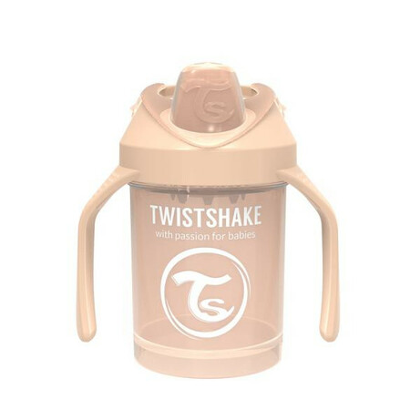 Twistshake. Детская чашка 230мл, Бежевая  (69881)