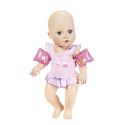 Интерактивная кукла BABY ANNABELL - НАУЧИ МЕНЯ ПЛАВАТЬ (43 см, с аксессуарами, плавает в воде) (7000