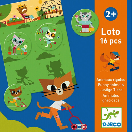 DJECO Игра детское лото "Забавные животные" (DJ08127)