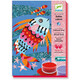 DJECO Художественный комплект рисование цветным песком и блестками "Радужные рыбки"