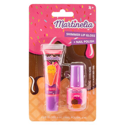 Martinelia. Набор косметики детский для девочки блеск для губ и лак для ногтей(8436576508312)
